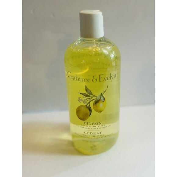 Crabtree & Evelyn CITRON HONEY CORIANDER Bath & Shower Gel Body Wash 16 oz New - Picture 2 of 4